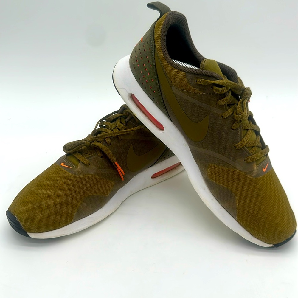 Nike Air Max Tavas Olive Flak White Running 705149 Mens Shoes Size 12